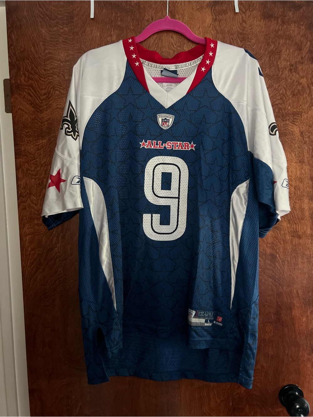 Reebok‎ Drew Brees All Star NFL red/white/blue Mesh Jersey Mens L